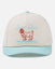 Beige and light blue cap with 'Surf Club' and goat illustration on a white background