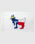 White Texas GOAT Flag