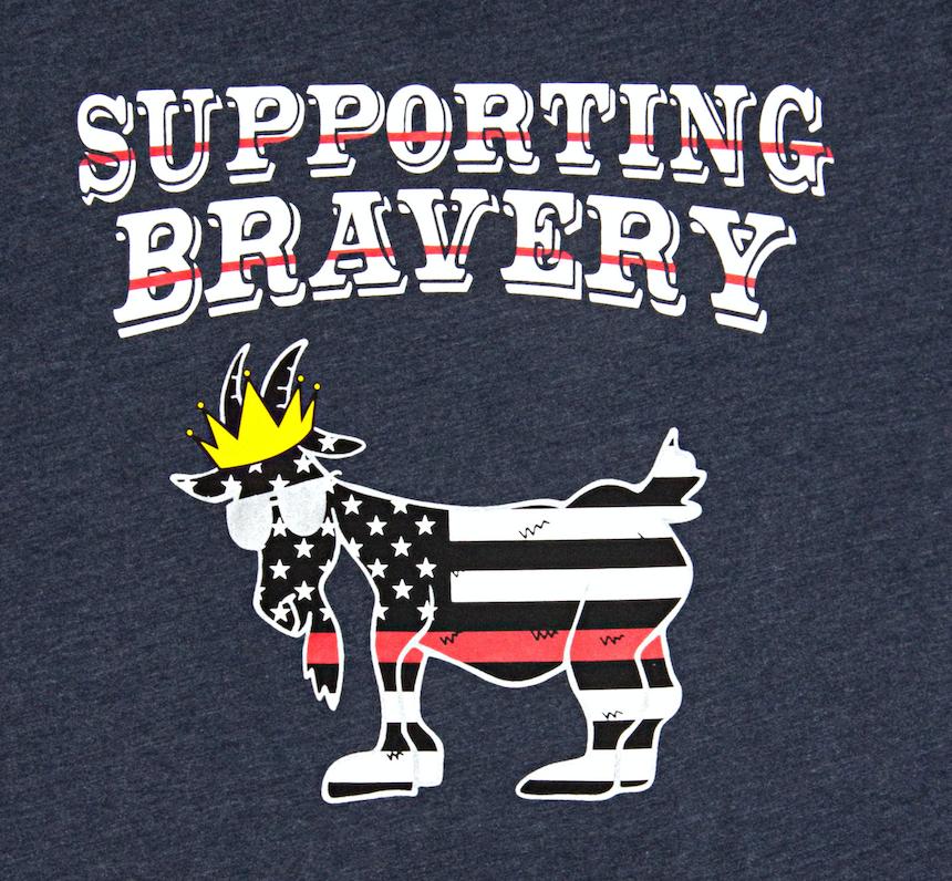 Close up of Red Line T-Shirt design