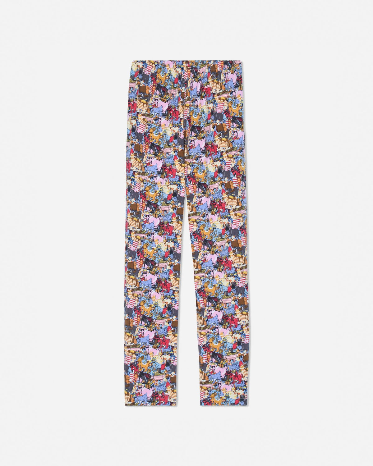 Back of sticker print pajama pants