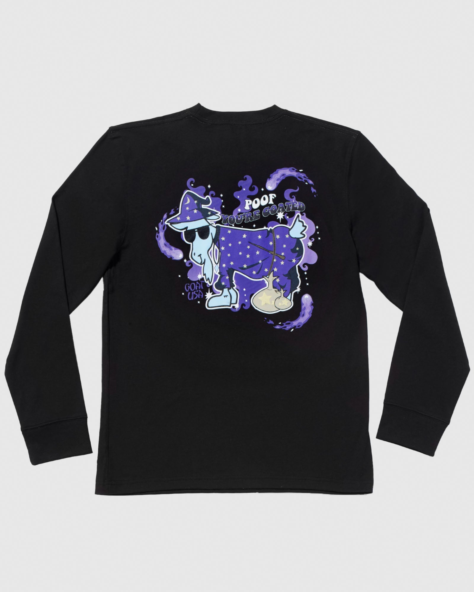 Black long sleeve with Goat Wizard design