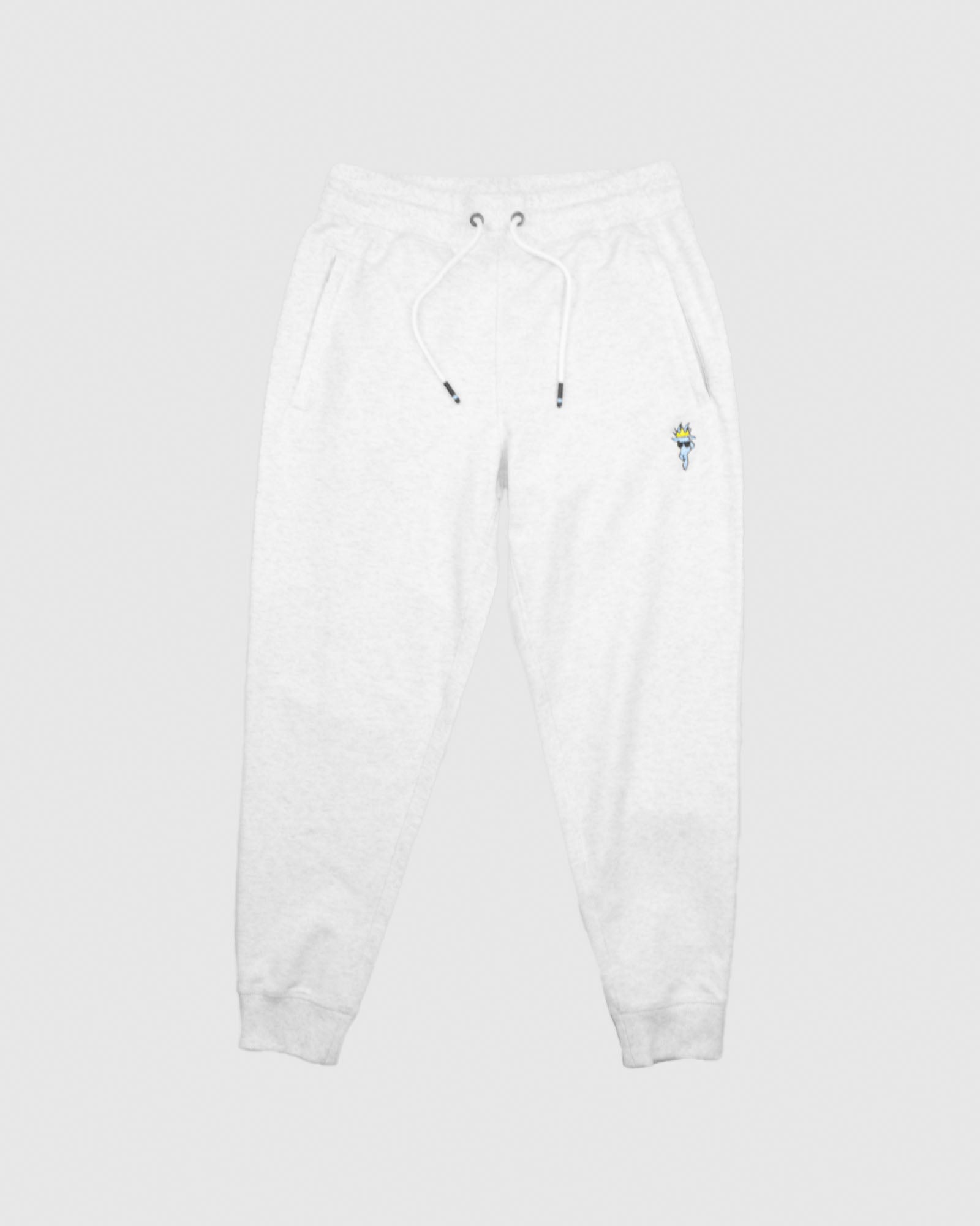 Front of white Women's Athletic Joggers#color_white