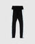 Front of black Women's Athletic Leggings#color_black