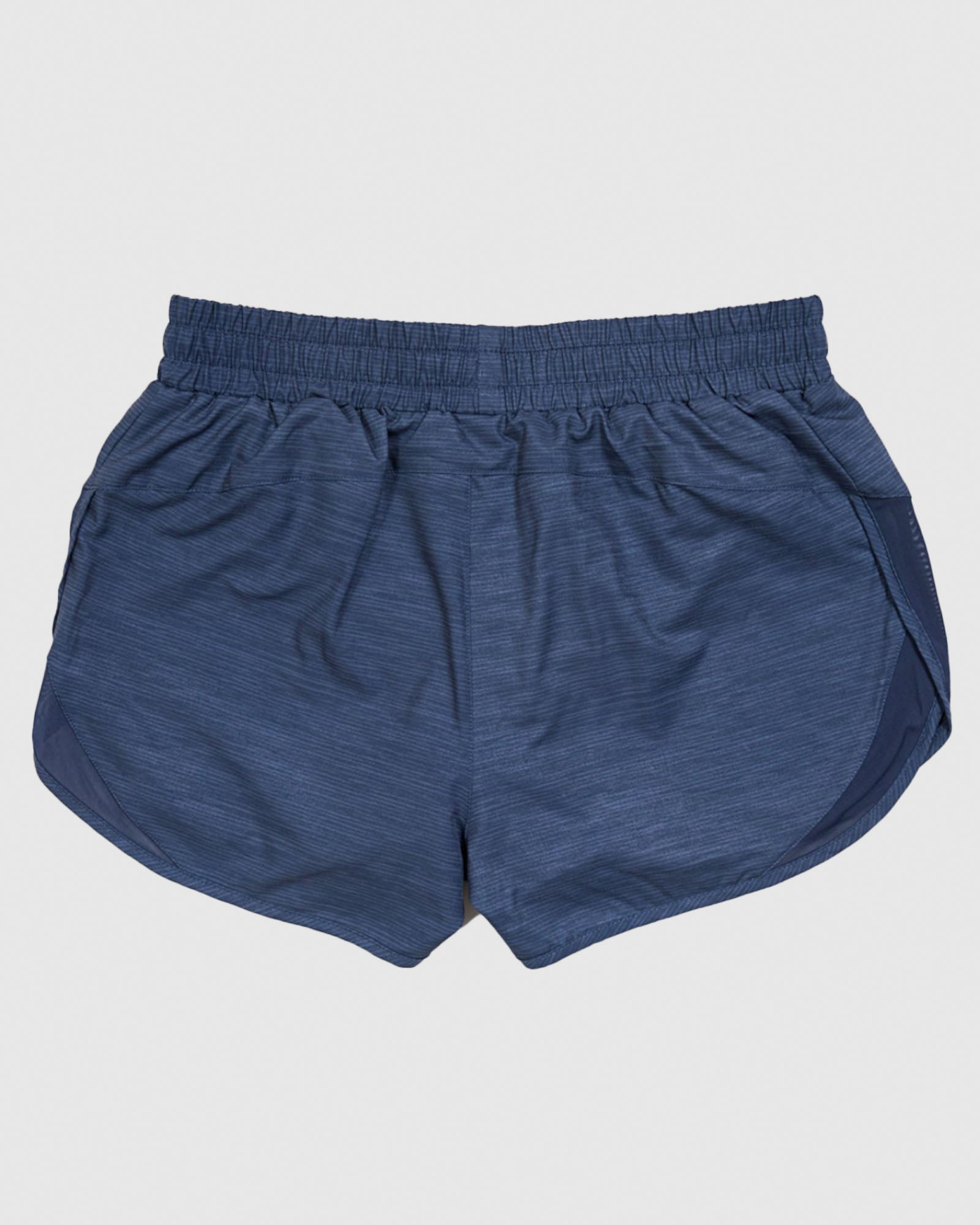 Back of space dye navy Women's Athletic Shorts#color_space-dye-navy