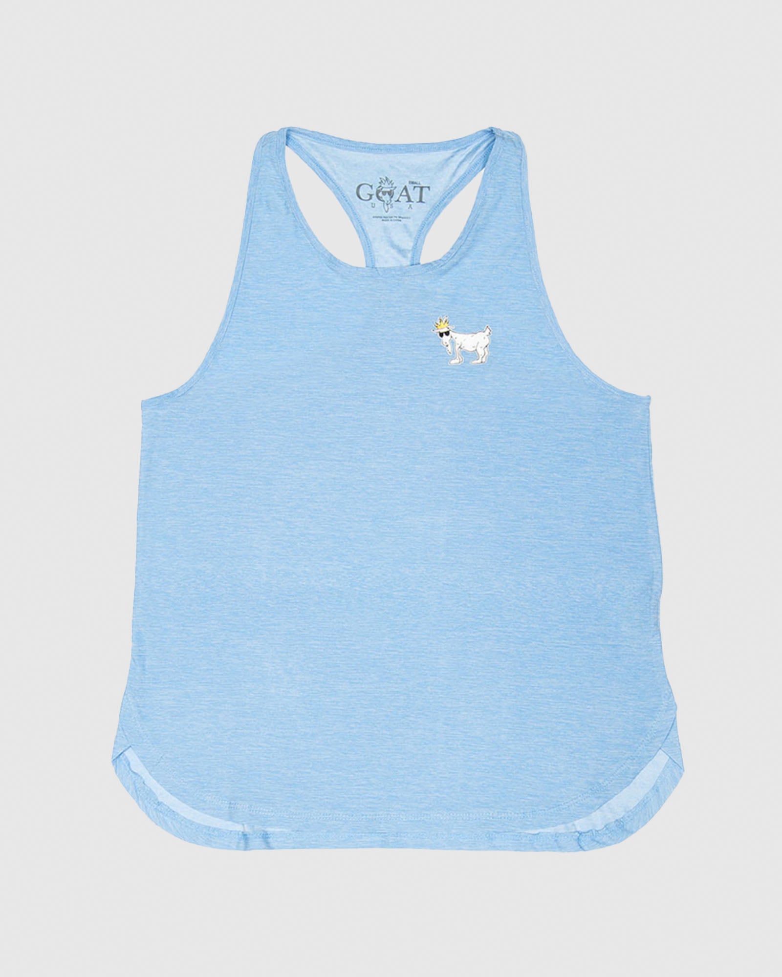 Front of carolina blue Women's Athletic Tank Top#color_carolina-blue