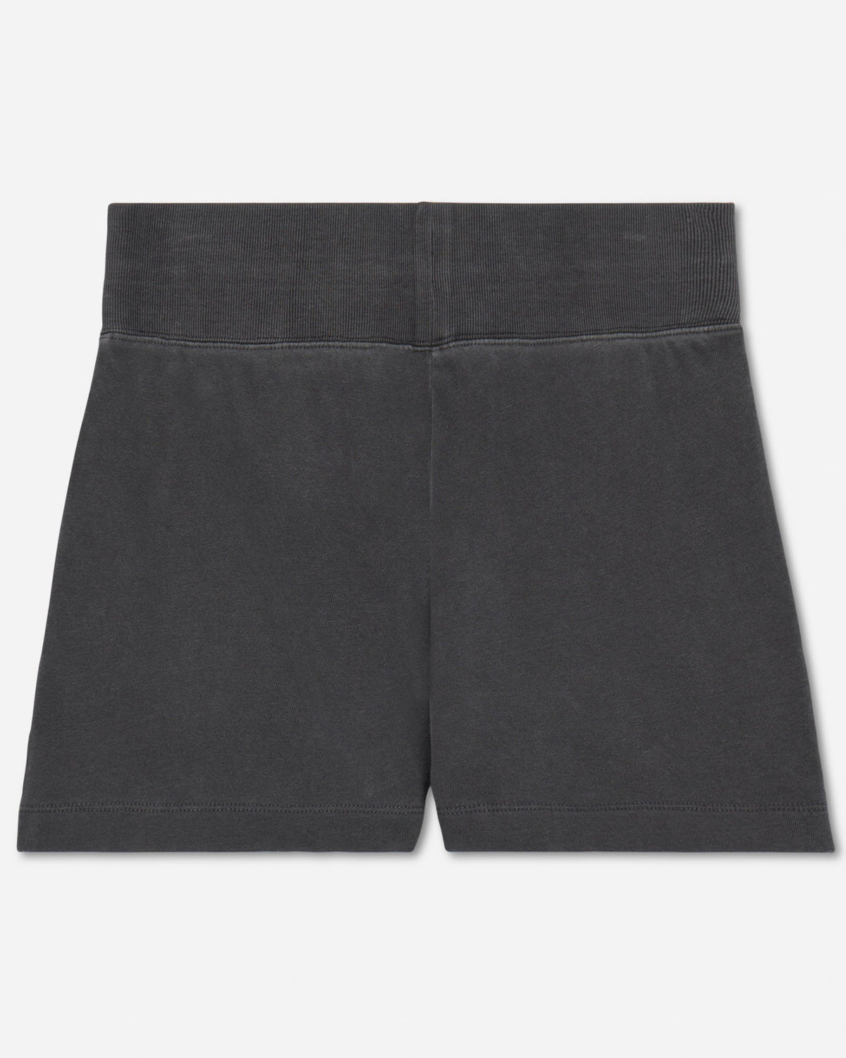 Back of pepper-colored women's sweat shorts