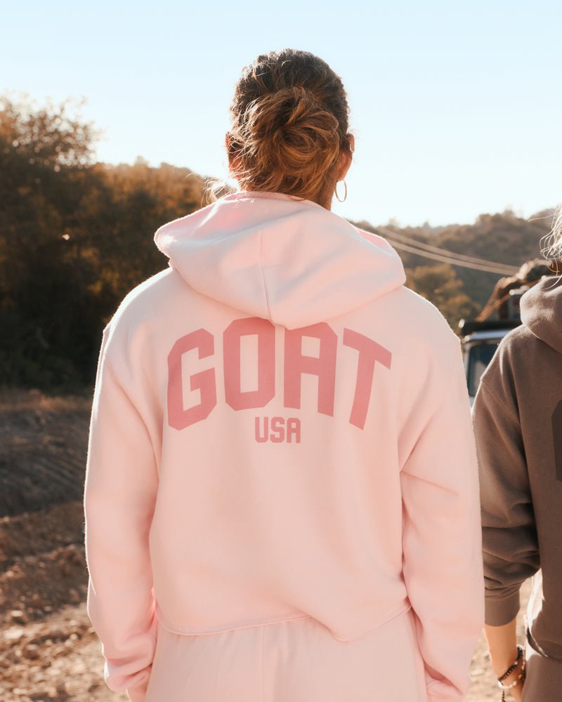 Women's GOAT USA Heritage Cropped Hooded Sweatshirt