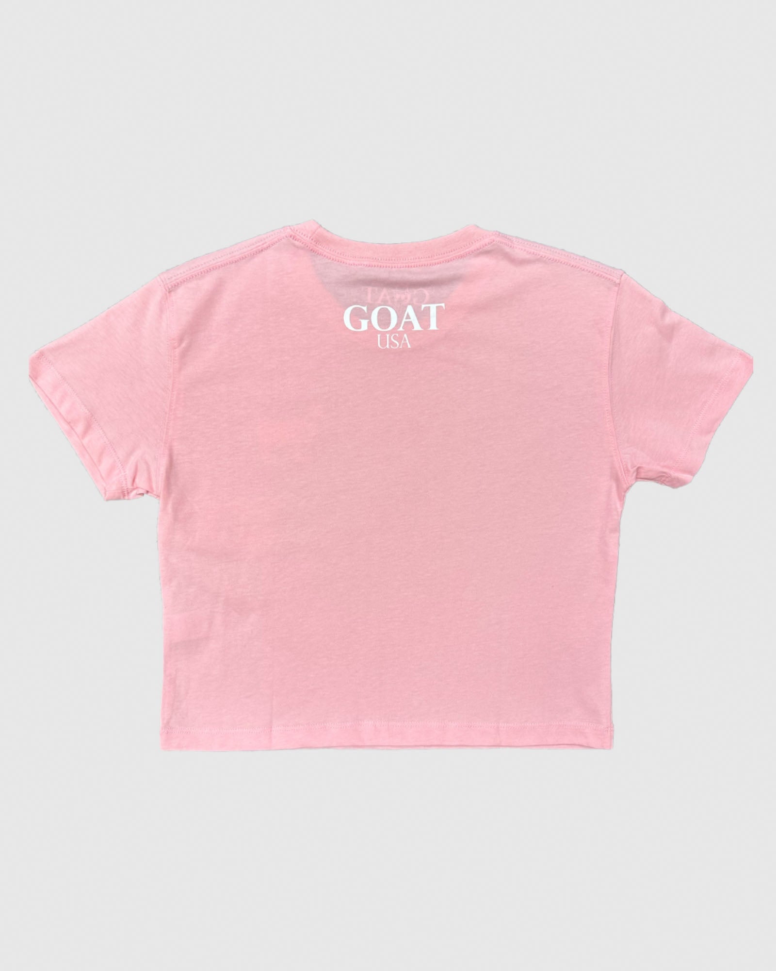 Back of pink OG Women's Crop Top#color_pink