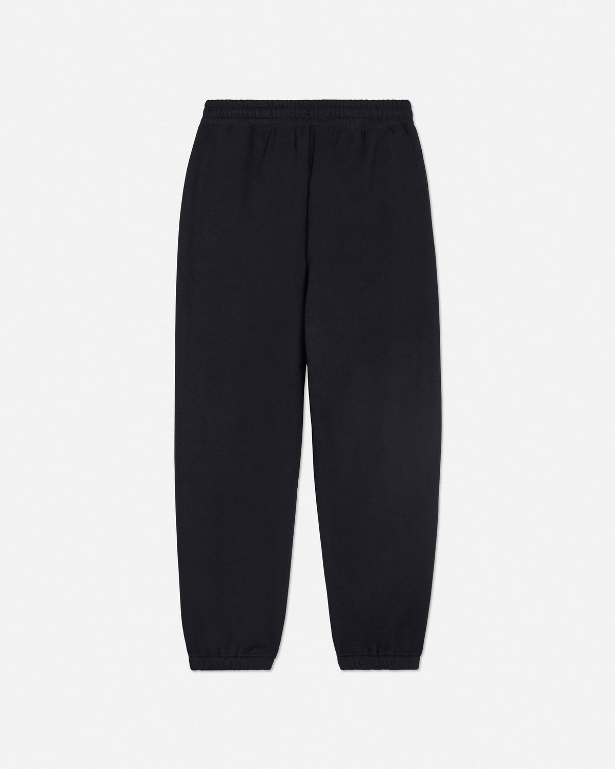 Black sweatpants on a light gray background
