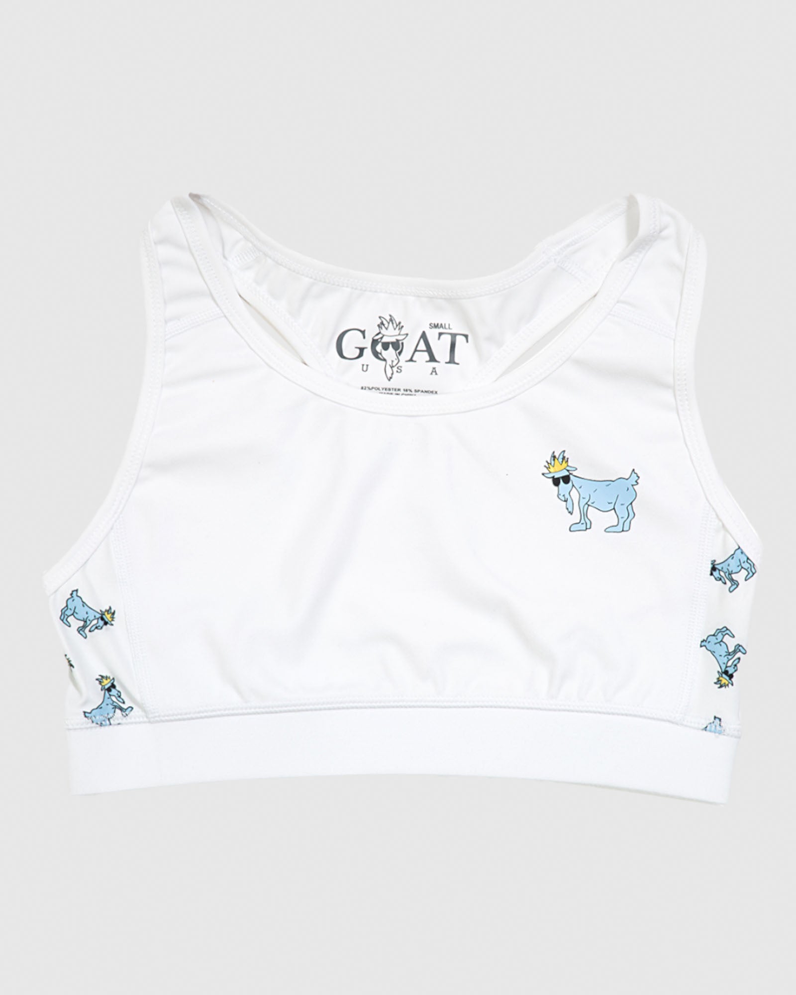 Front of white Women's Performance Sports Bra#color_white