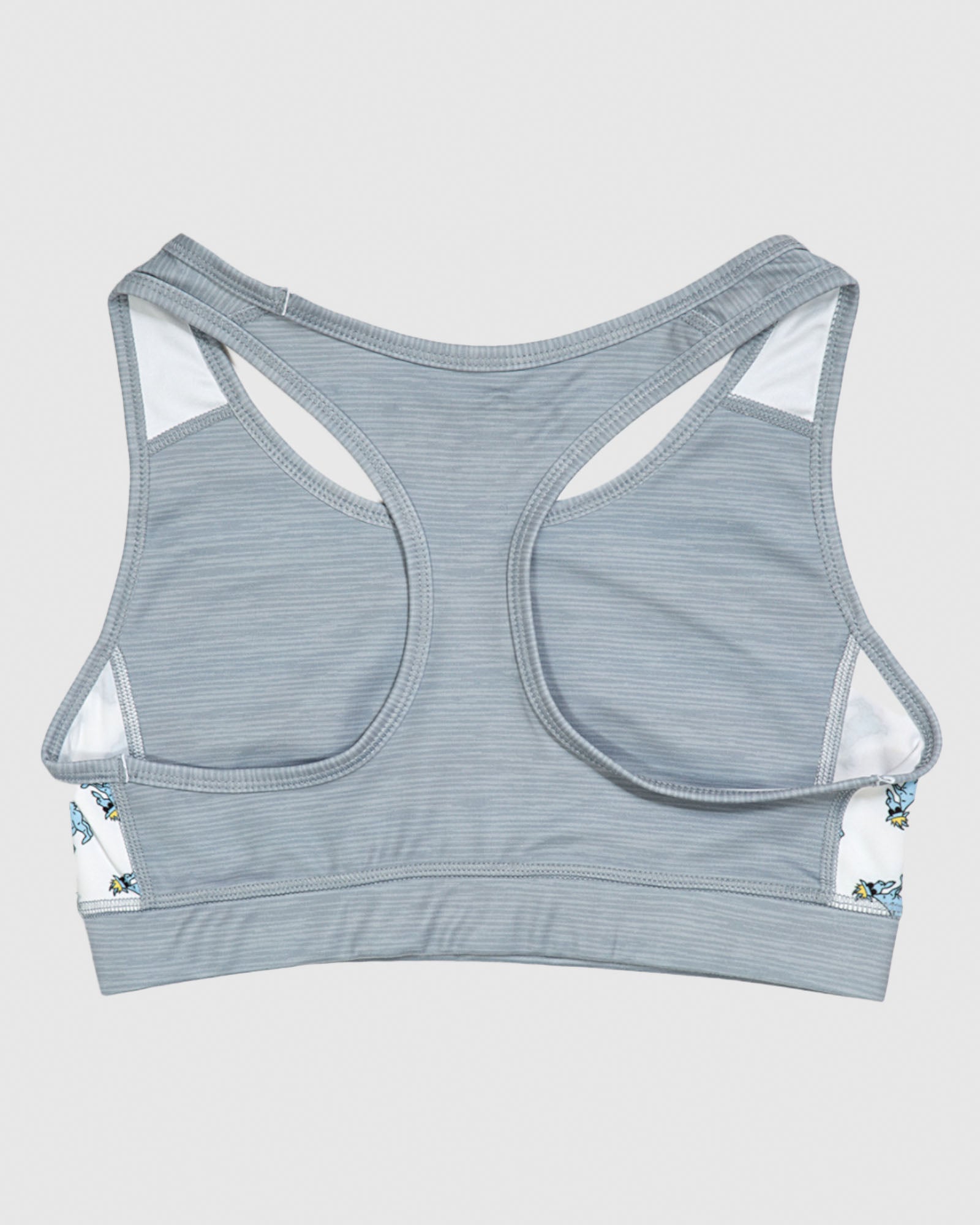 Back of space dye gray Women's Performance Sports Bra#color_space-dye-gray