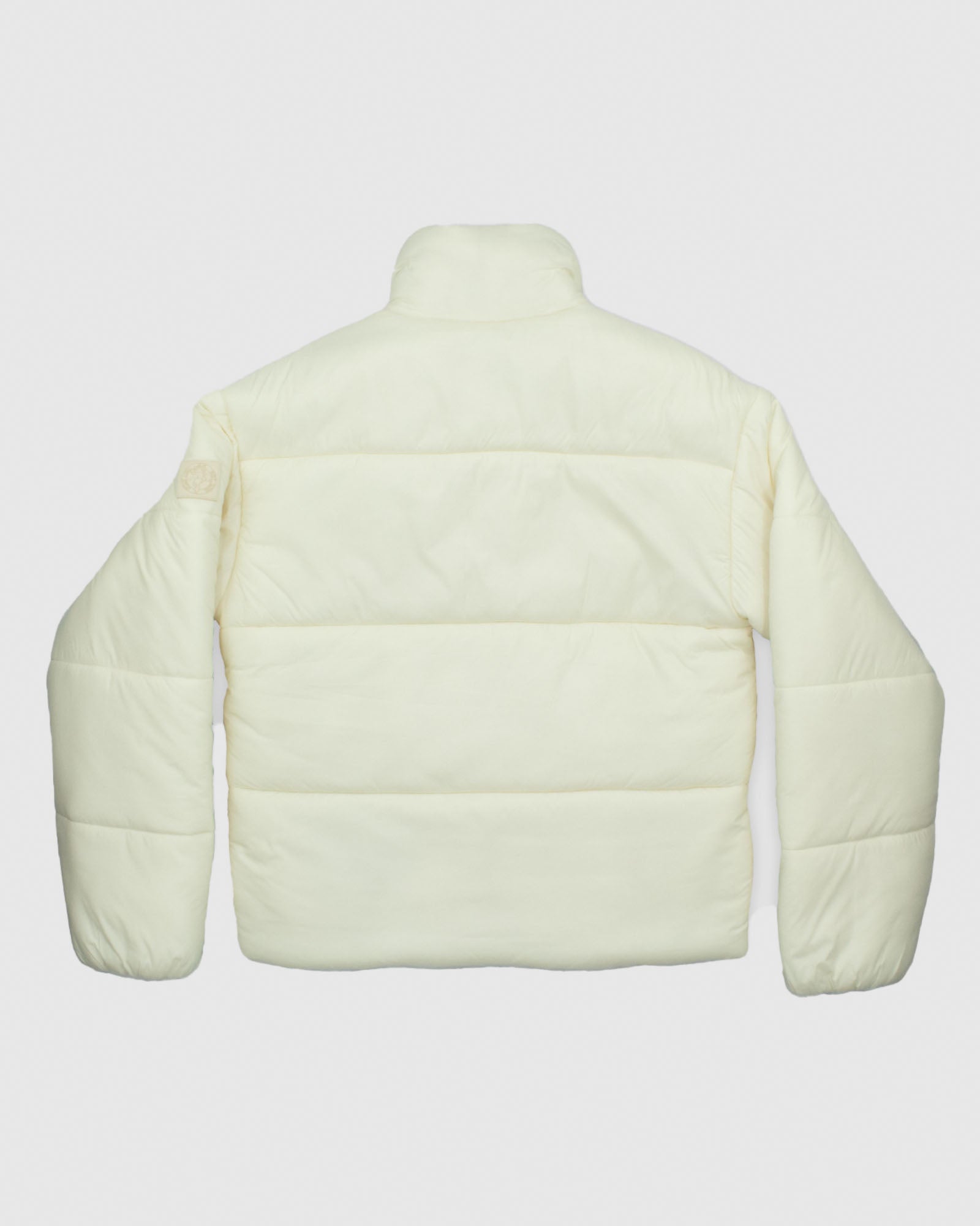 Back of ivory Women's Puffer Jacket#color_ivory
