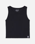 Black women's cut tank top
