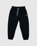 Front of black Women's Scrunch Joggers