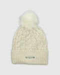 Front of ivory Women's Winter Hat