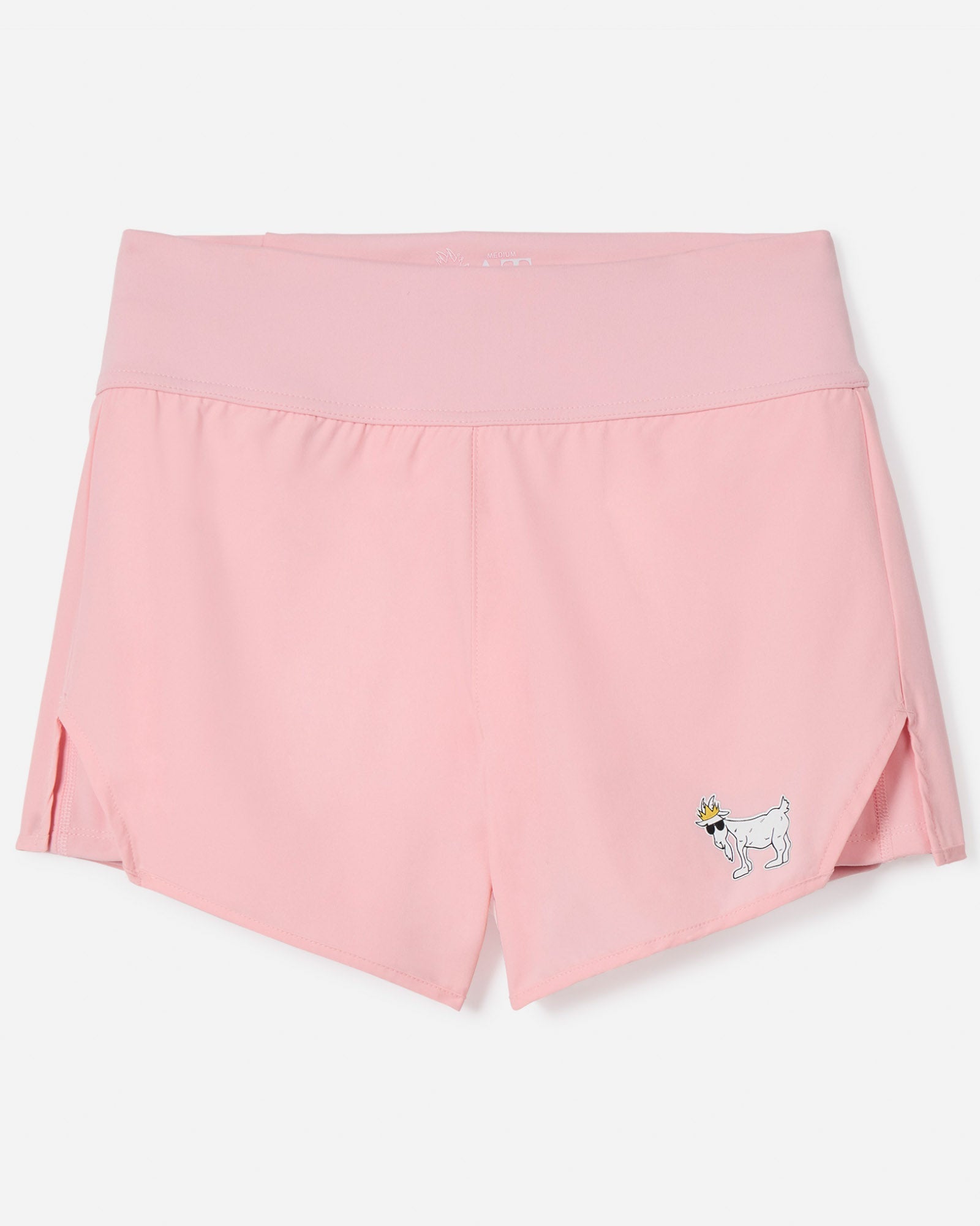 Front of pink women's athletic shorts#color_pink