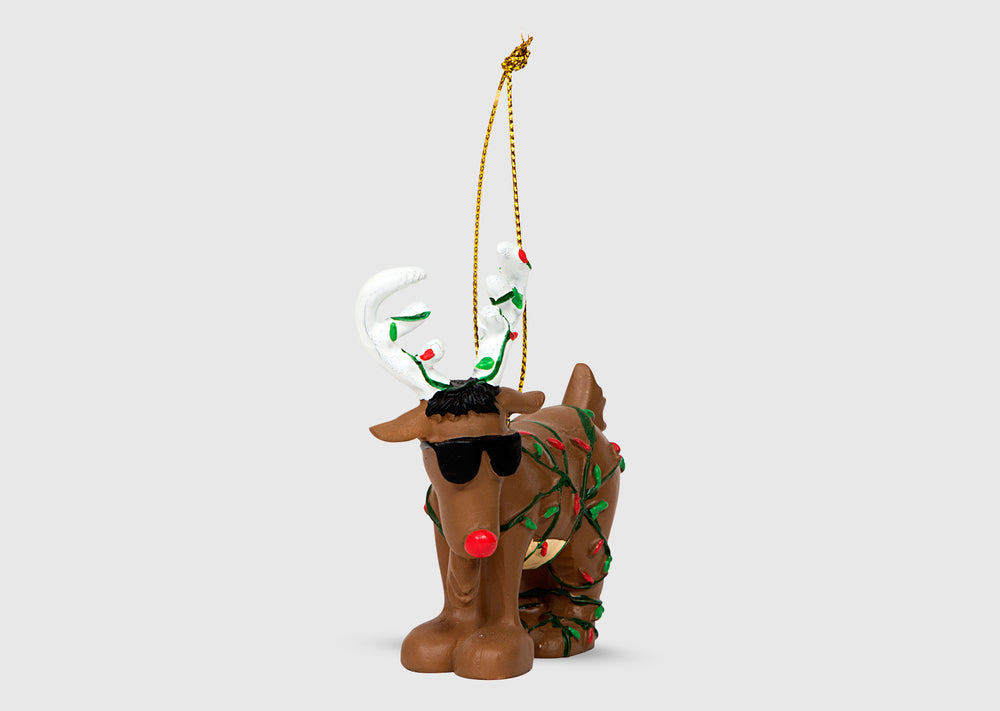 Front view of Reindeer GOAT Ornament